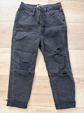 Madewell Washed Black High-Rise Denim